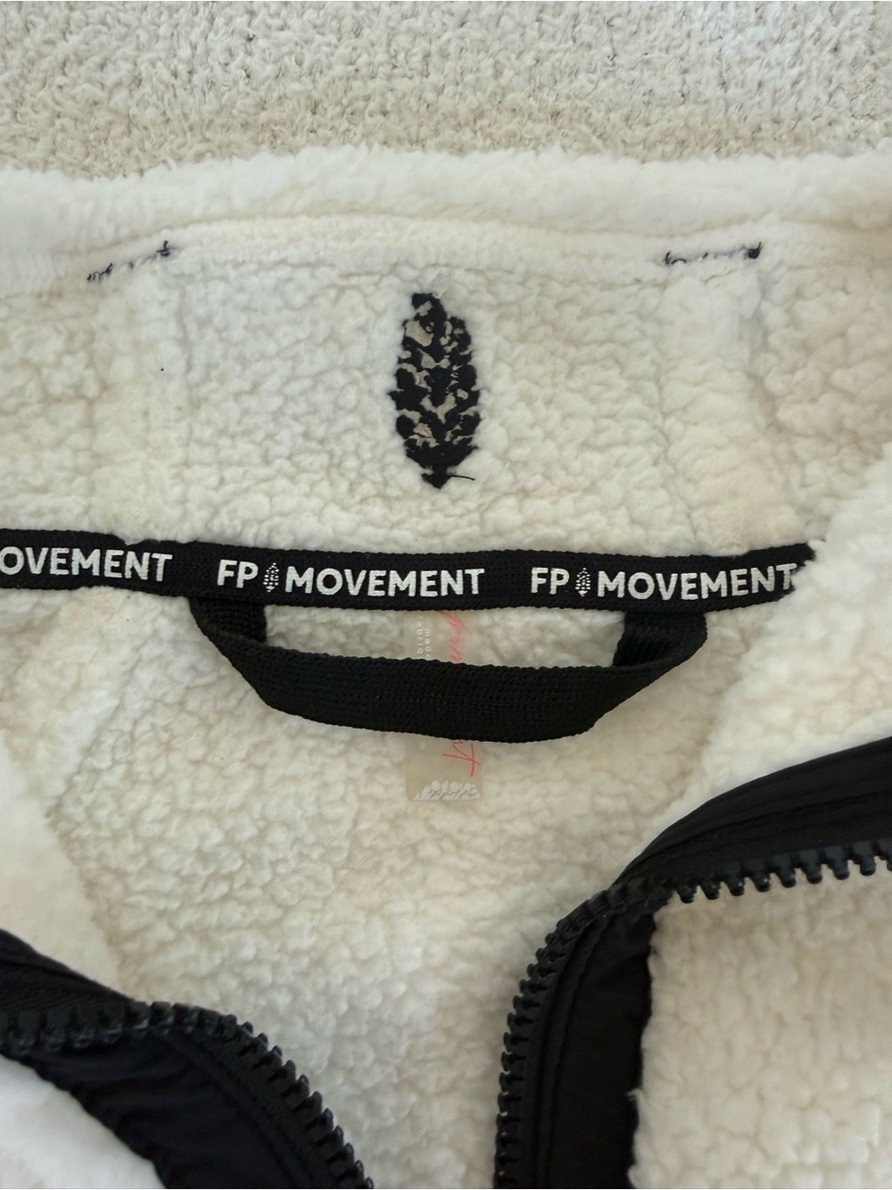Free People Mountain High Half-Zip Fleece with Contrast Trim - Picture 5 of 6